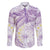 Polynesia Humpback Whale Family Matching Mermaid Dress and Hawaiian Shirt Tropical Plumeria Lavender