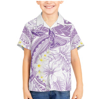 Polynesia Humpback Whale Family Matching Mermaid Dress and Hawaiian Shirt Tropical Plumeria Lavender