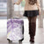 Polynesia Humpback Whale Luggage Cover Tropical Plumeria Lavender