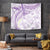 Polynesia Humpback Whale Tapestry Tropical Plumeria Lavender