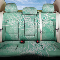 Aotearoa Maori Koru Curves Back Car Seat Cover Silver Ferns - Mint LT7 One Size Mint Green - Polynesian Pride