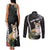 Personalised Polynesian Dog Couples Matching Tank Maxi Dress and Long Sleeve Button Shirts Corgi Mix Tropical Flowers LT7 - Polynesian Pride