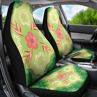 Hawaii Quilt Inspired Collection Aloha Flowers Car Seat Cover Plumeria - Ti Leaf Lei