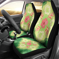 Hawaii Quilt Inspired Collection Aloha Flowers Car Seat Cover Plumeria - Ti Leaf Lei
