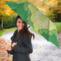 Hawaii Quilt Inspired Collection Aloha Flowers Umbrella Plumeria - Ti Leaf Lei