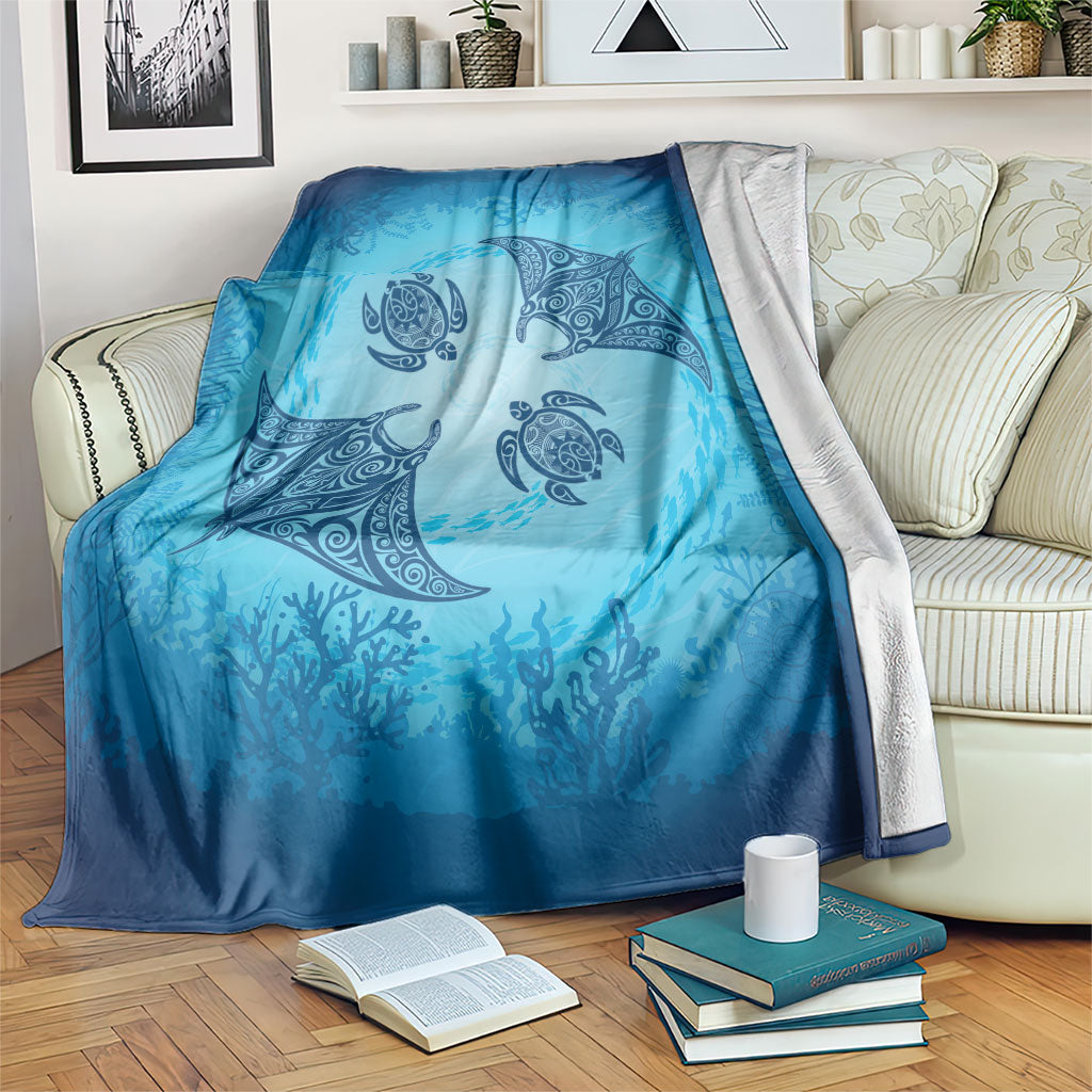 Hawaii Quilt Inspired Collection Aloha Sea Blanket Manta Ray and Turtles