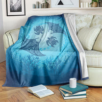 Hawaii Quilt Inspired Collection Aloha Sea Blanket Manta Ray and Turtles