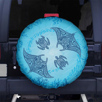 Hawaii Quilt Inspired Collection Aloha Sea Spare Tire Cover Manta Ray and Turtles