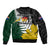 Personalised New Zealand Vs South Africa Rugby Bomber Jacket Rivals - Tribal Style LT7 - Polynesian Pride