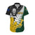Personalised New Zealand Vs South Africa Rugby Hawaiian Shirt Rivals - Tribal Style LT7 Black Green - Polynesian Pride