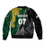 Personalised New Zealand Vs South Africa Rugby Bomber Jacket Rivals Dynamics LT7 - Polynesian Pride