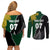 Personalised New Zealand Vs South Africa Rugby Couples Matching Off Shoulder Short Dress and Long Sleeve Button Shirts Rivals Dynamics LT7 - Polynesian Pride