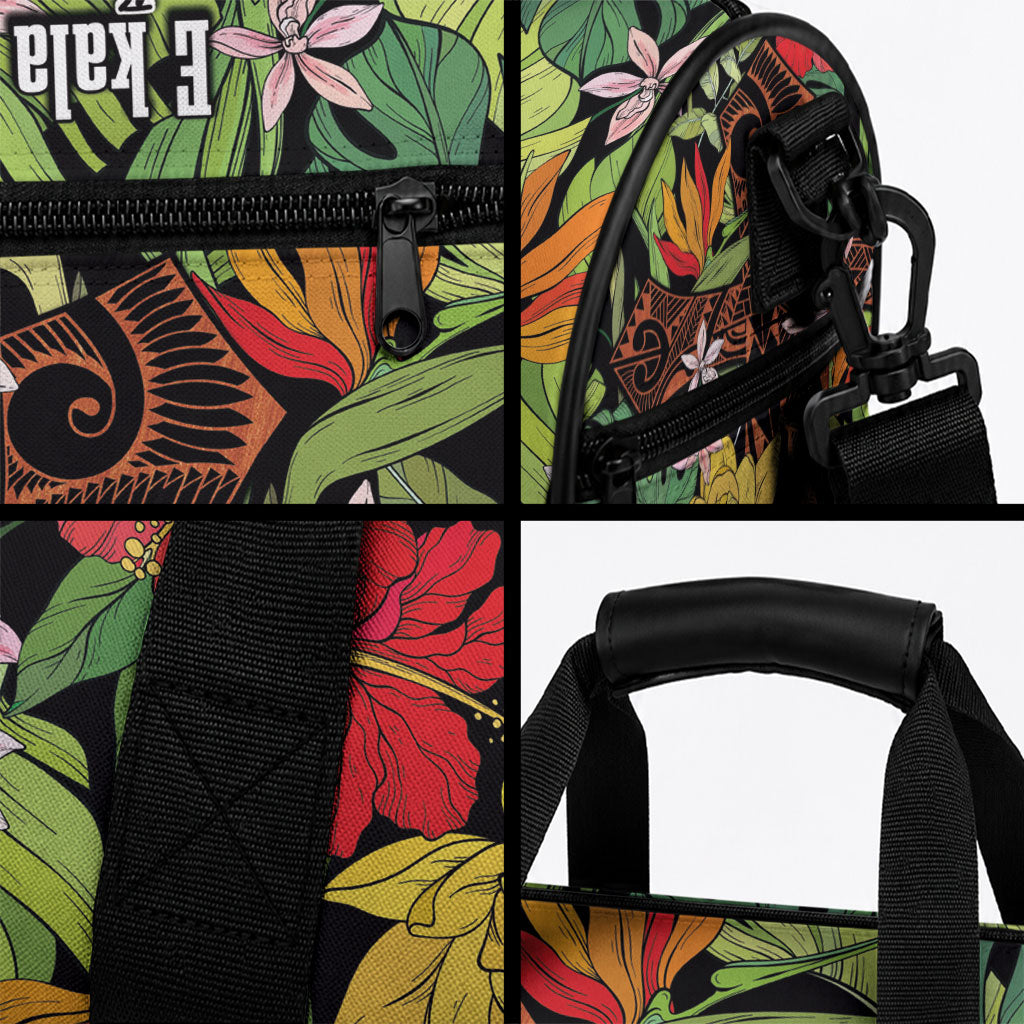 Mahalo Hawaii Ho'oponopono Pule Duffle Bag Polynesian Pattern Cross