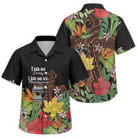 Mahalo Hawaii Ho'oponopono Pule Family Matching Summer Maxi Dress and Hawaiian Shirt Polynesian Pattern Cross