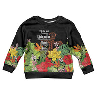 Mahalo Hawaii Ho'oponopono Pule Kid Ugly Christmas Sweater Polynesian Pattern Cross