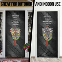 Hawaii ⁠Ka Pule a ka Haku Memorial Door Cover Flower Lei Cross - Black