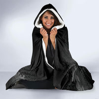 Hawaii ⁠Ka Pule a ka Haku Memorial Hooded Blanket Flower Lei Cross - Black