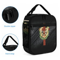 Hawaii ⁠Ka Pule a ka Haku Memorial Lunch Bag Flower Lei Cross - Black