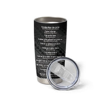 Hawaii ⁠Ka Pule a ka Haku Memorial Tumbler Cup Flower Lei Cross - Black