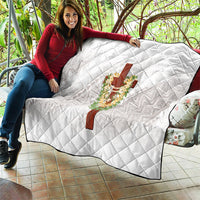 Hawaii ⁠Ka Pule a ka Haku Memorial Quilt Flower Lei Cross - Ivory White