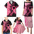 Polynesian Family Matching Puletasi Dress and Hawaiian Shirt Plumeria Breast Cancer Awareness Survivor Ribbon Pink LT7 - Polynesian Pride