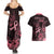 Polynesian Couples Matching Summer Maxi Dress and Hawaiian Shirt Breast Cancer RIbbon Butterfly Mix Plumeria Curves Pink LT7 - Polynesian Pride