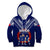 Personalised Samoa Rugby Kid Hoodie World Cup 2023 Siamupini Siva Tau LT7 Hoodie Blue - Polynesian Pride