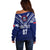 Personalised Samoa Rugby Off Shoulder Sweater World Cup 2023 Siamupini Siva Tau LT7 - Polynesian Pride