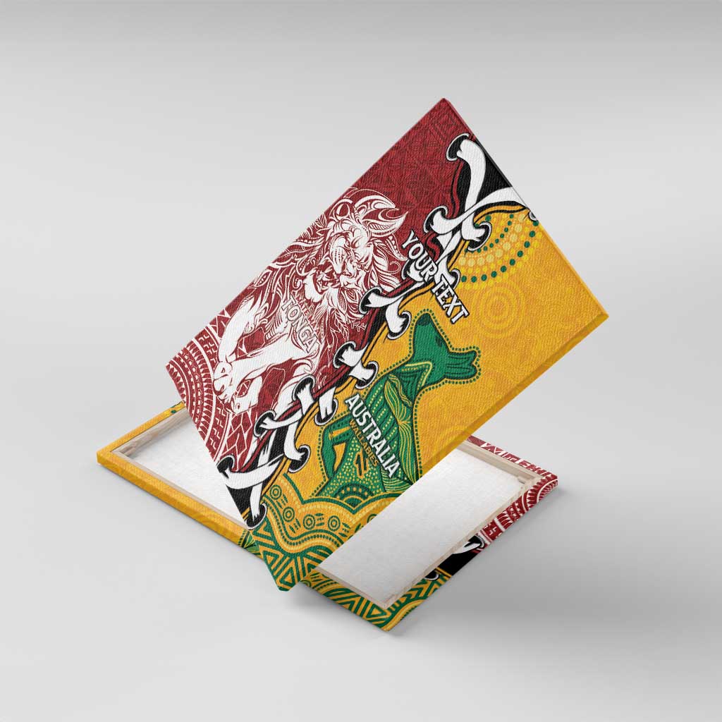 Mate Ma'a Tonga Vs Australia Rugby Personalized Canvas Wall Art Special Mascots