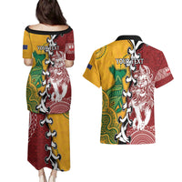 Mate Ma'a Tonga Vs Australia Rugby Personalized Couples Matching Puletasi and Hawaiian Shirt Special Mascots