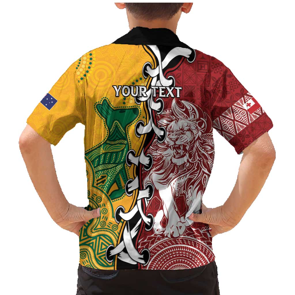 Mate Ma'a Tonga Vs Australia Rugby Personalized Family Matching Mermaid Dress and Hawaiian Shirt Special Mascots