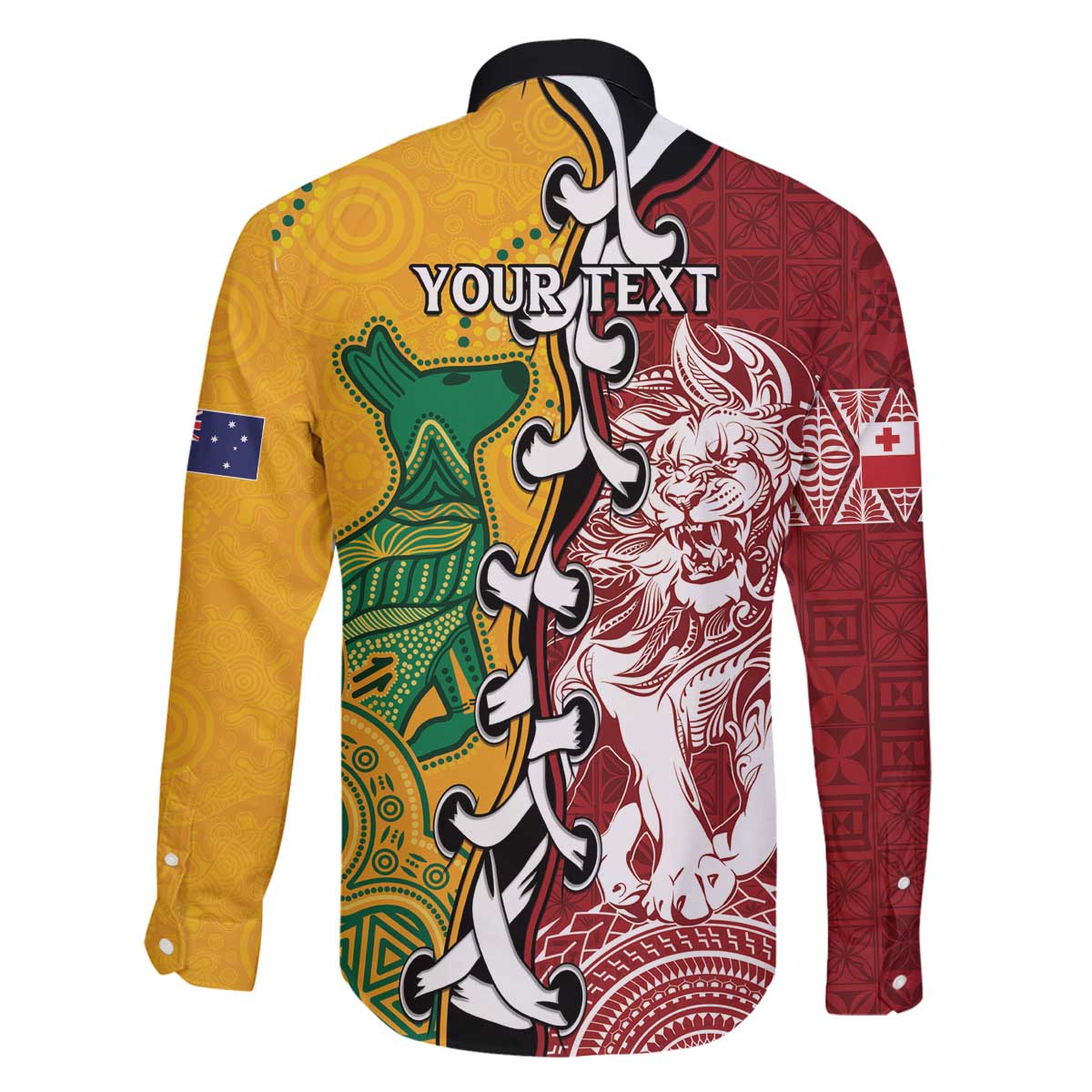 Mate Ma'a Tonga Vs Australia Rugby Personalized Family Matching Off The Shoulder Long Sleeve Dress and Hawaiian Shirt Special Mascots