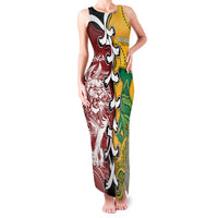 Mate Ma'a Tonga Vs Australia Rugby Personalized Family Matching Tank Maxi Dress and Hawaiian Shirt Special Mascots