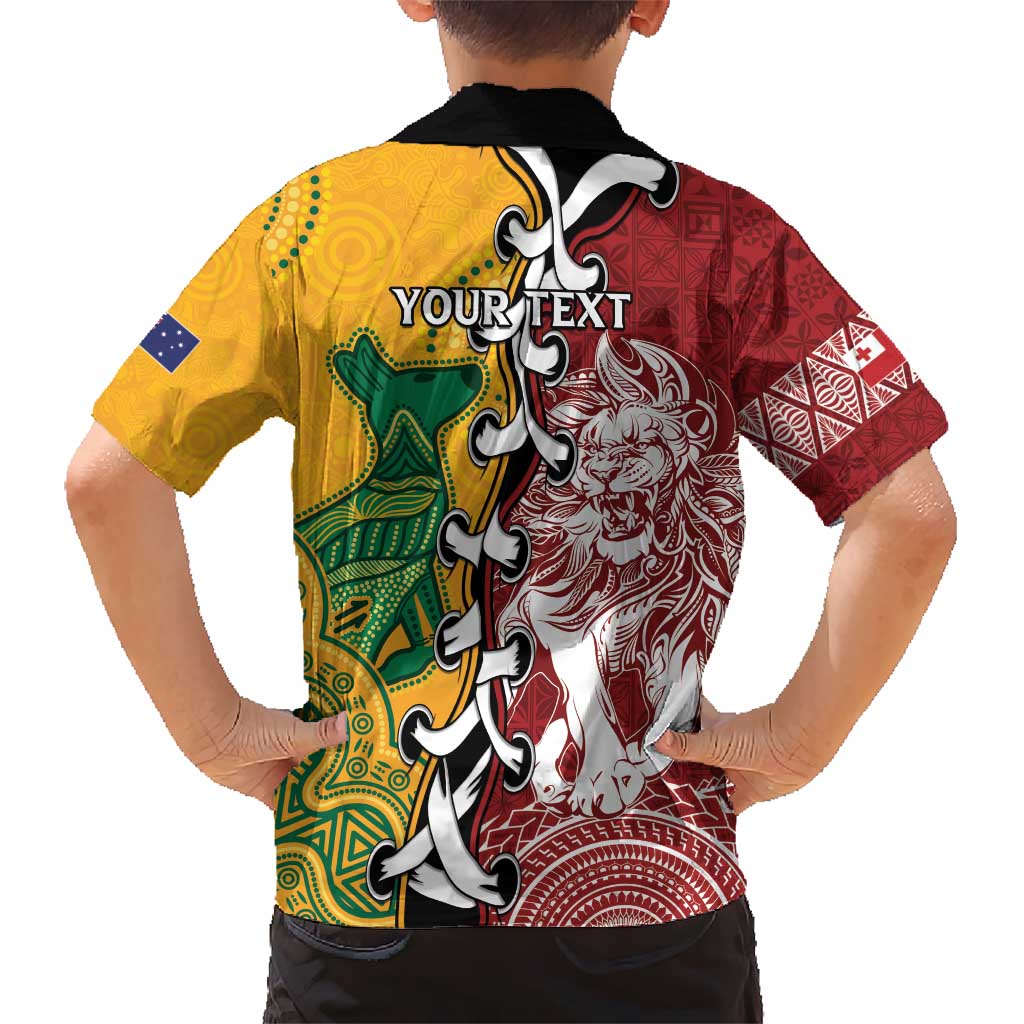 Mate Ma'a Tonga Vs Australia Rugby Personalized Kid Hawaiian Shirt Special Mascots