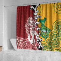 Mate Ma'a Tonga Vs Australia Rugby Personalized Shower Curtain Special Mascots LT7 - Polynesian Pride