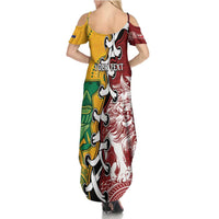 Mate Ma'a Tonga Vs Australia Rugby Personalized Summer Maxi Dress Special Mascots