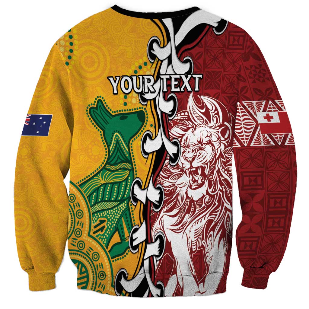 Mate Ma'a Tonga Vs Australia Rugby Personalized Sweatshirt Special Mascots