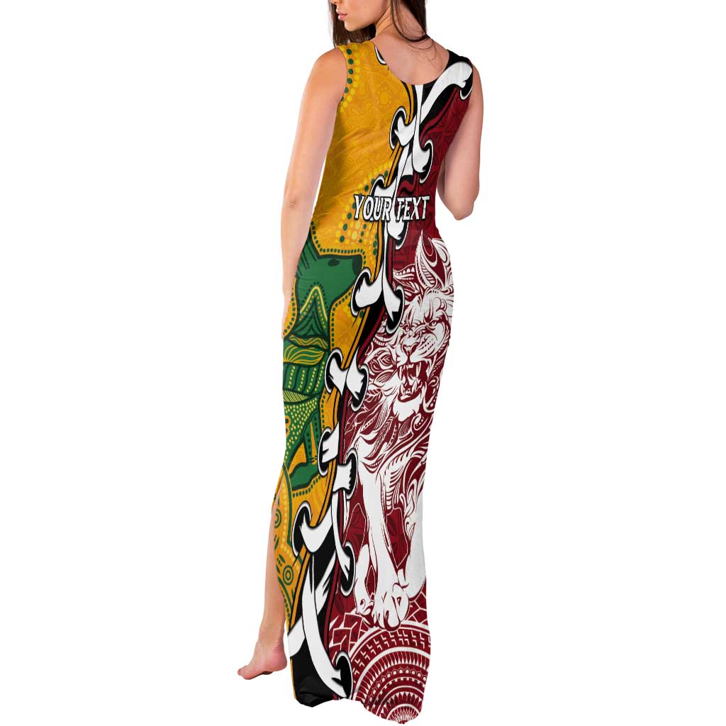 Mate Ma'a Tonga Vs Australia Rugby Personalized Tank Maxi Dress Special Mascots