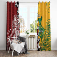 Mate Ma'a Tonga Vs Australia Rugby Personalized Window Curtain Special Mascots