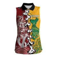 Mate Ma'a Tonga Vs Australia Rugby Personalized Women Sleeveless Polo Shirt Special Mascots