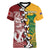 Mate Ma'a Tonga Vs Australia Rugby Personalized Women V-Neck T-Shirt Special Mascots