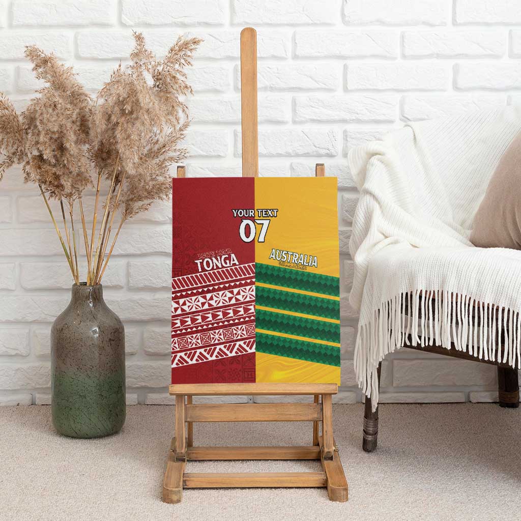 Australia - Tonga Rugby Custom Canvas Wall Art Minimalist Dynamic