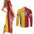 Australia - Tonga Rugby Custom Couples Matching Short Sleeve Bodycon Dress and Long Sleeve Button Shirt Minimalist Dynamic