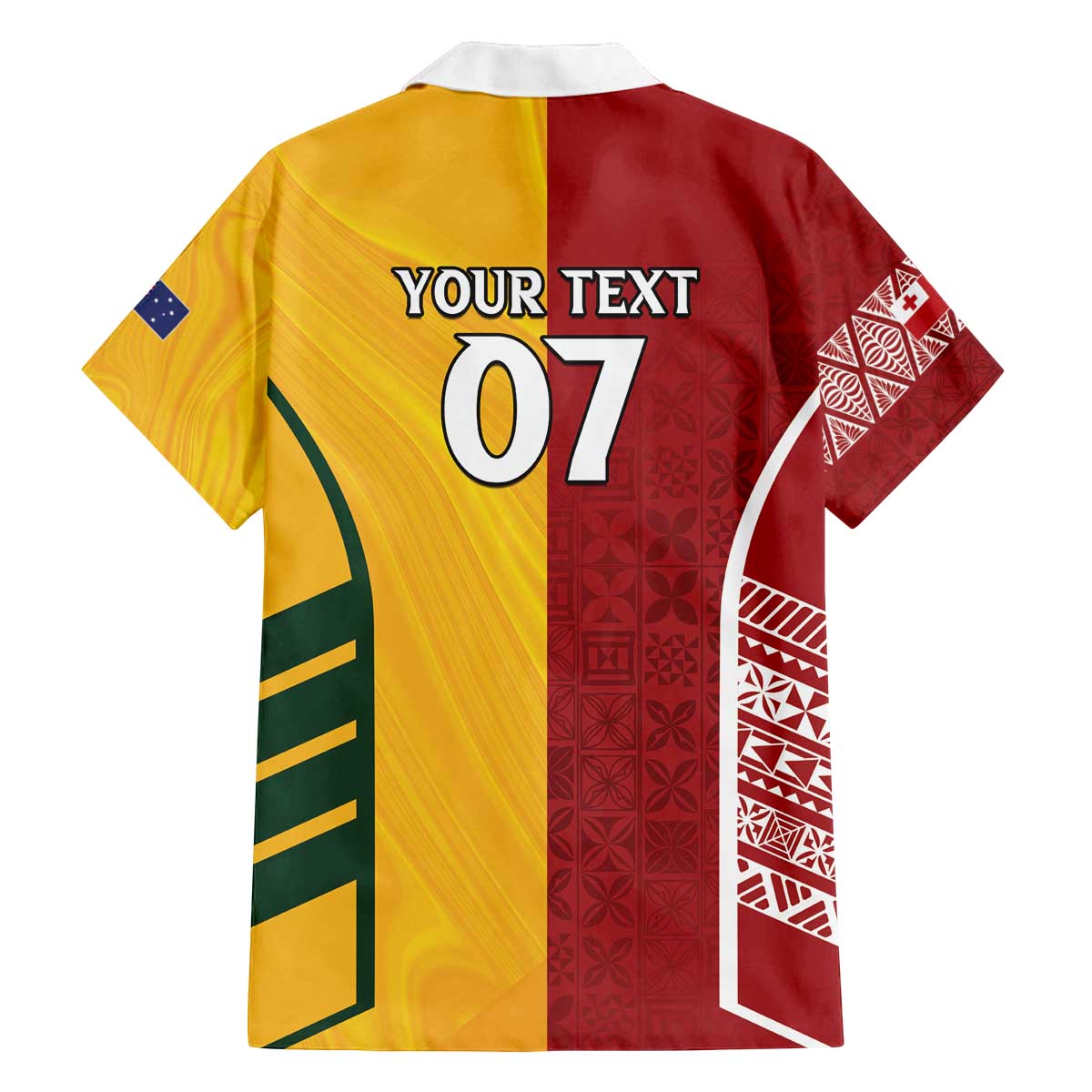 Australia - Tonga Rugby Custom Family Matching Off The Shoulder Long Sleeve Dress and Hawaiian Shirt Minimalist Dynamic LT7 - Polynesian Pride