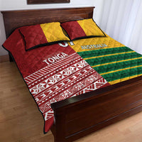 Australia - Tonga Rugby Custom Quilt Bed Set Minimalist Dynamic