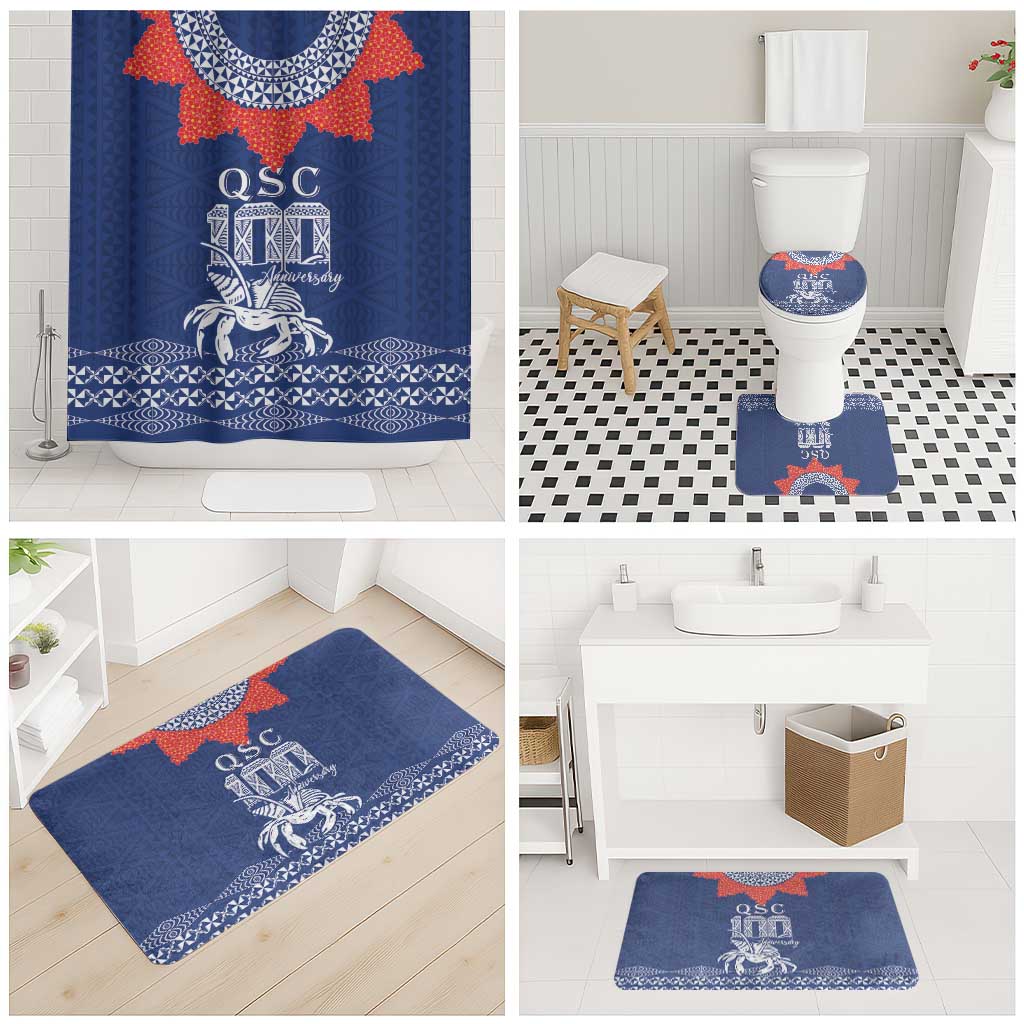 Queen Salote College 100 Years Anniversary Bathroom Set Tonga QSC Royal Blue - Polynesian Pride