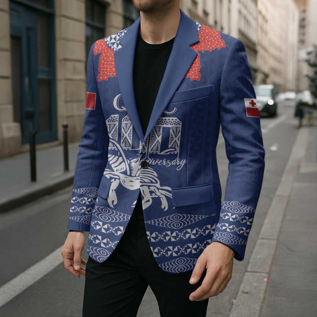 Queen Salote College 100 Years Anniversary Personalized Blazer Tonga QSC Royal Blue - Polynesian Pride