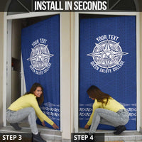 Queen Salote College 100 Years Anniversary Personalized Door Cover Tonga QSC Royal Blue - Polynesian Pride