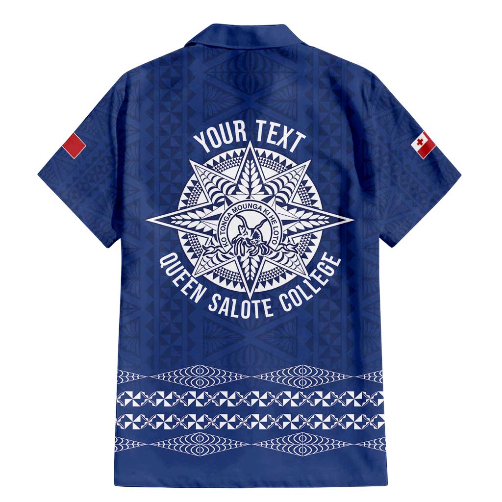 Queen Salote College 100 Years Anniversary Personalized Family Matching Mermaid Dress and Hawaiian Shirt Tonga QSC Royal Blue - Polynesian Pride