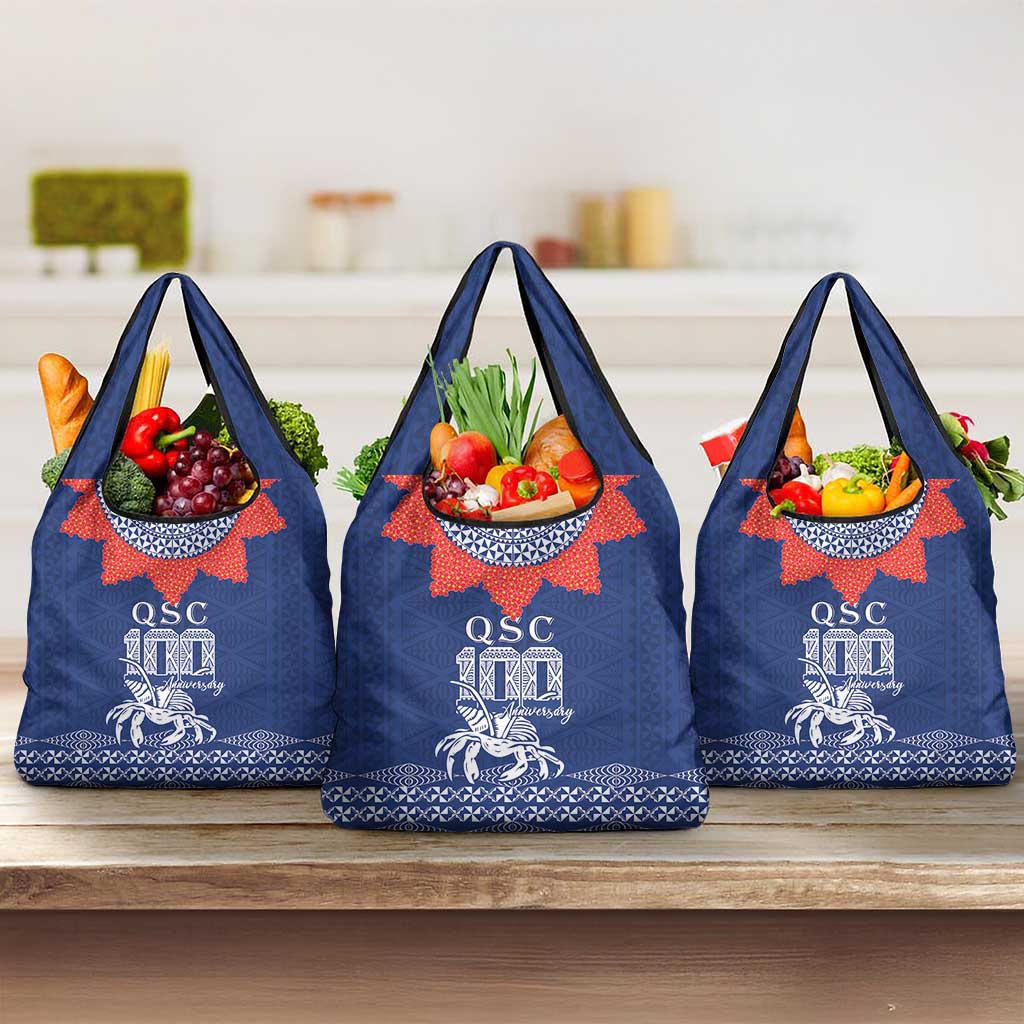 Queen Salote College 100 Years Anniversary Grocery Bag Tonga QSC Royal Blue - Polynesian Pride